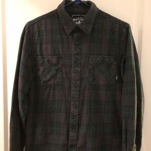 Vans flannel button down shirt
